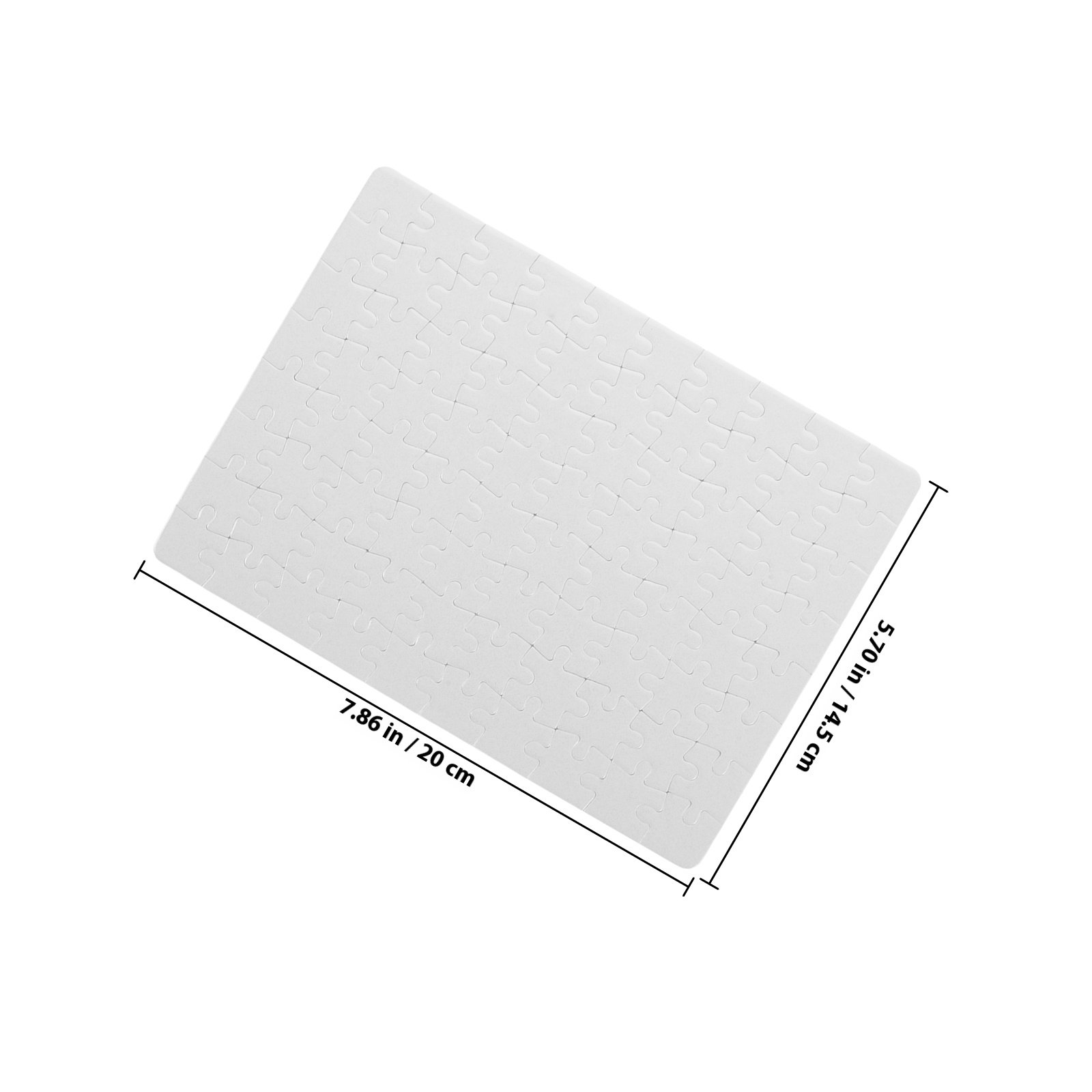 4 vellen blanco puzzelstukjes, - Puzzle Blank White recensie en prijs